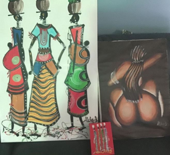 African woman art