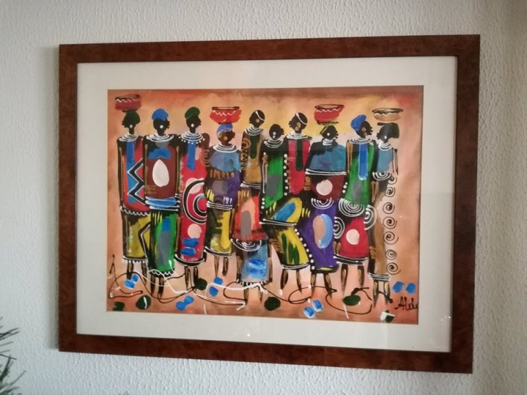 African Market painting